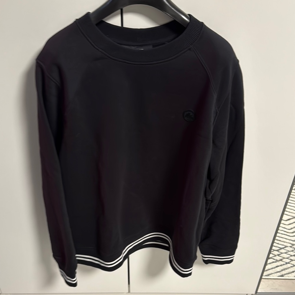 Pajar Black Sweatshirt with Striped Hem
